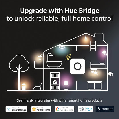 Philips Hue White Ambiance 16W Equivalent 100W A21 Base E26 LED Smart Bulb, Warm-to-Cool White Light, Bluetooth & Zigbee Compatible, Voice Activated with Alexa & Google Assistant