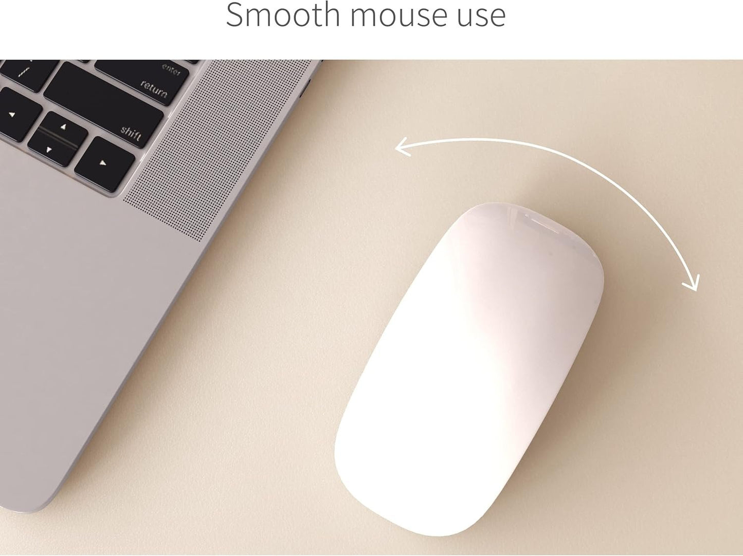 RENMTURE Dual-Sided Desk Pad, Natural Cork & PU Leather Large Mouse mats for Office and Home Work, Desk Protector Non-Slip, Waterproof, Easy Clean (Apricot, 36"x17")