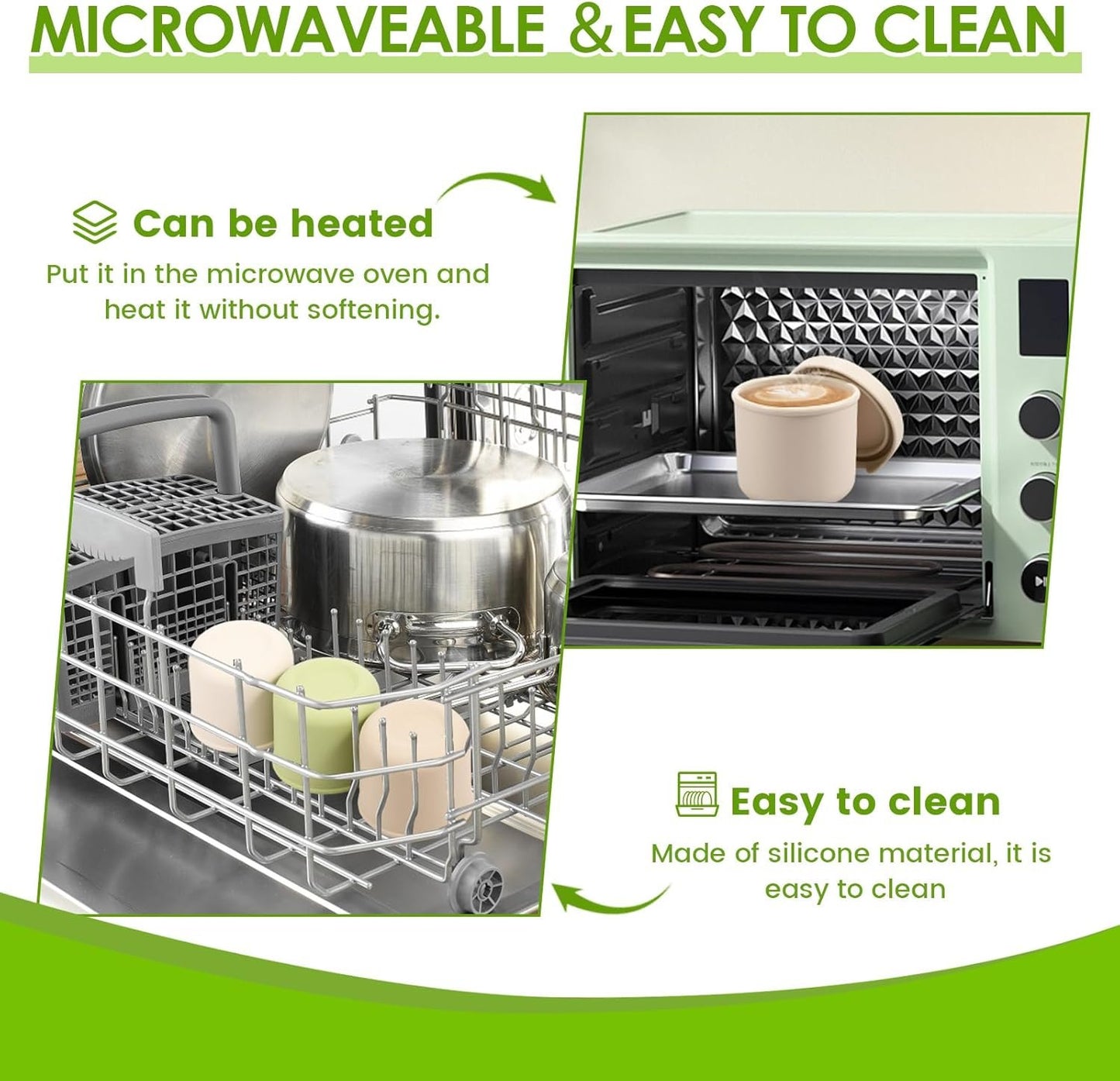 3 Pack Silicone Food Storage Containers, 8.5 OZ Baby Food Storage Jars with Airtight Lids, Leak Proof Snack Fruits Containers, Heat Resistant Meal Prep Container Set Food Box for Infants Kids