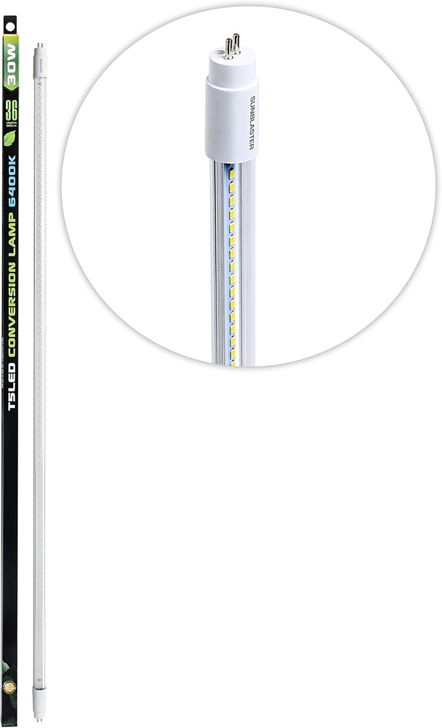 SunBlaster 0900824 36"" T5 LED Conversion Lamp-6400K Lens Medium Clear, 30W