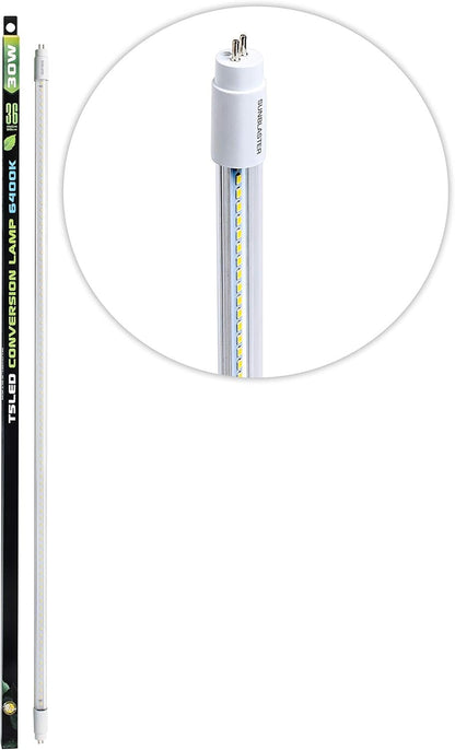 SunBlaster 0900824 36"" T5 LED Conversion Lamp-6400K Lens Medium Clear, 30W