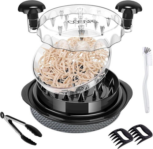 Premium Chicken Shredder – Effortless Shredding Tool for Tender, Shredded Chicken, Pulled Pork, Meat, and More – Easy-to-Use Manual Shredder for Fast Meal Prep, Black