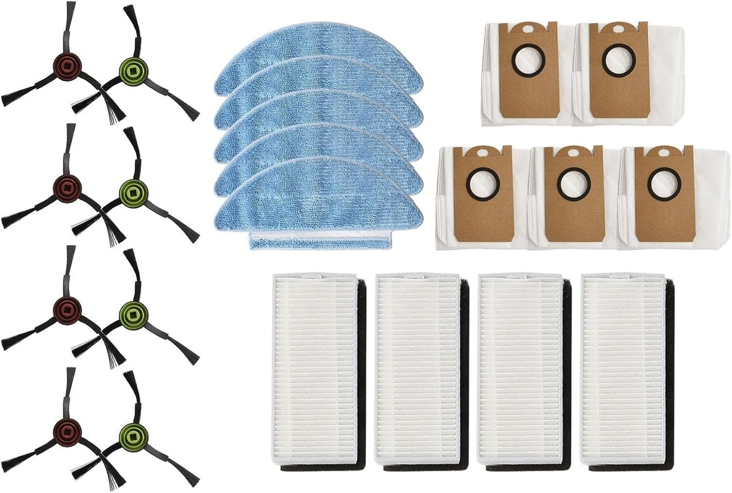Cleaning Essentials - Set di panni per mocio con comodi sacchetti per la polvere e spazzole laterali efficienti per modelli Medion