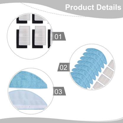 Cleaning Essentials - Panni e filtri compatibili con aspirapolvere Conga (B)