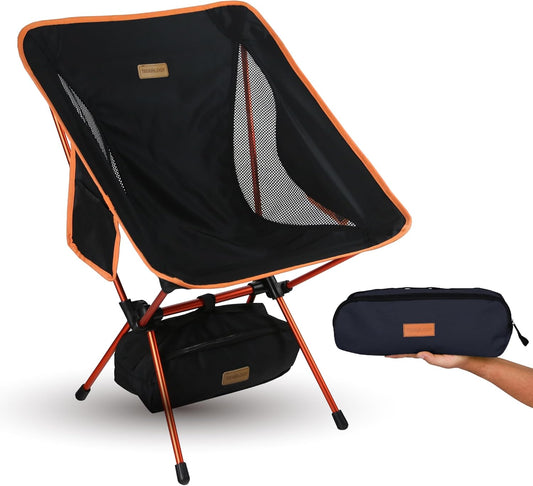 TREKOLOGY YIZI GO Portable Camping Chair - Lightweight, Foldable for Hiking, Outdoor, Beach, Picnic, Backpacking - Compact for Adults and Kids