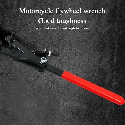 Flywheel Turning Tool - Enhanced Safety Flywheels Removal Tools | Heavy Duty Manual Iron Motorcycle Spanner for Scooter Repair Disassembly Engine Turnings