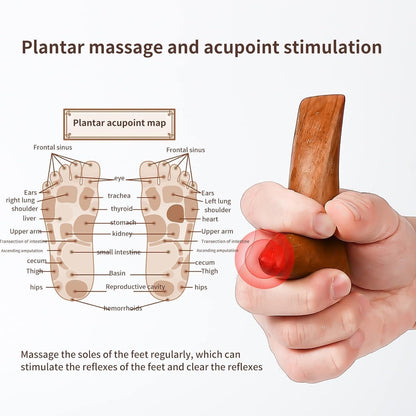 Wooden Massage Roller, Gua Sha Lymphatic Drainage Massager, Curved Wood Therapy Massage Roller, Roller Gua Sha for Back, Muscle Pain Relief and Body Shaping,Natural Massager for Women and Men
