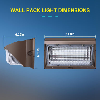 LEDMO 120W LED Wall Pack Light, 5000K Outdoor Security Flood Lighting, 15840LM Commercial Wall Light with IP65 Waterproof for Parking Lots, Yard (4Pack)