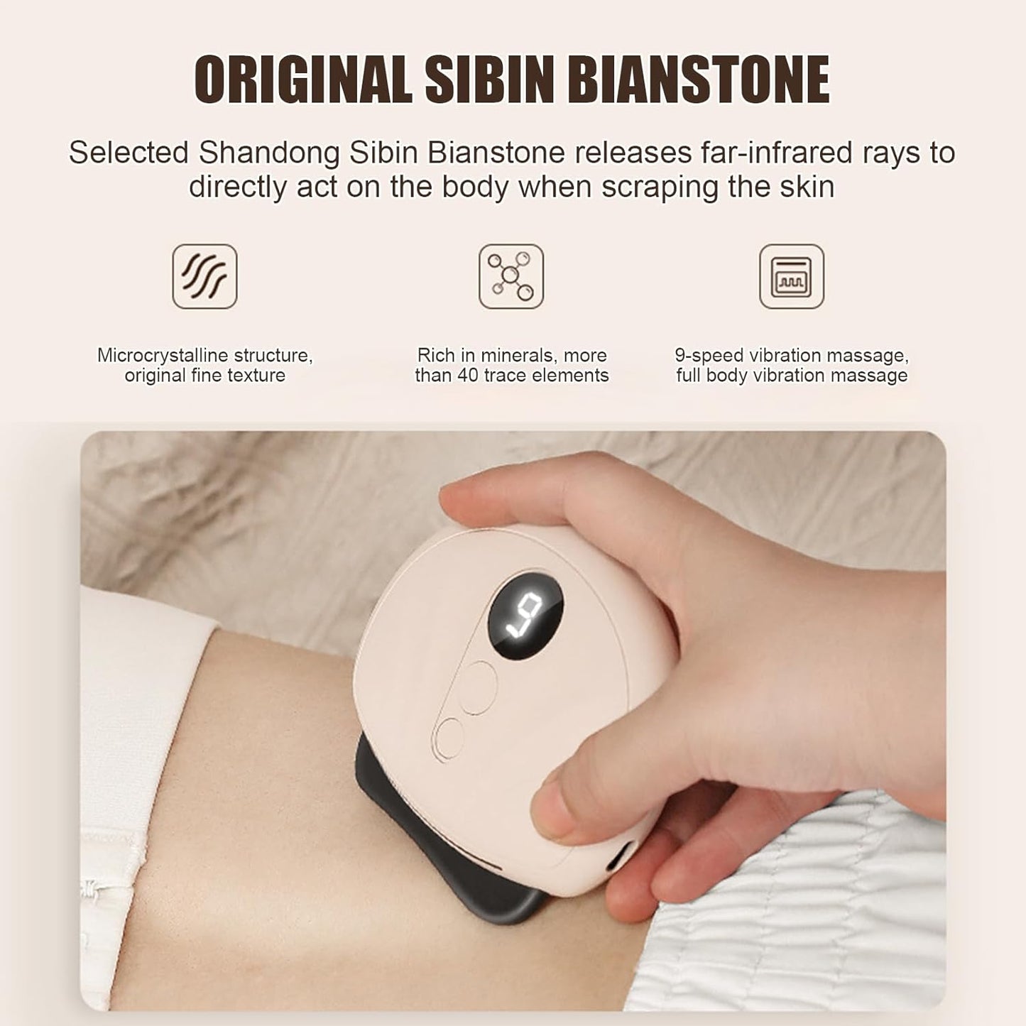 GkgWuxf Face Scraper Tool,Thermal De-Puffing Face Lifting Device Scraper | Electric Beauty Machine Scrubber For Double Chin And Skin Care