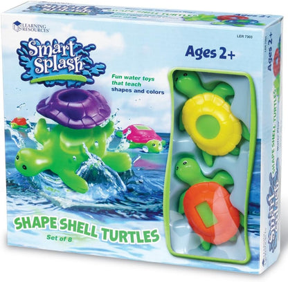Learning Resources Shape Shell Turtles, Set of 8 (LER7303)