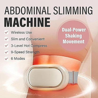 Abdominal Slimming Belt | Electric Abdominal Tool, Portable Wireless Massage Belt for Muscle Building Fat Burning Shaping and Firming