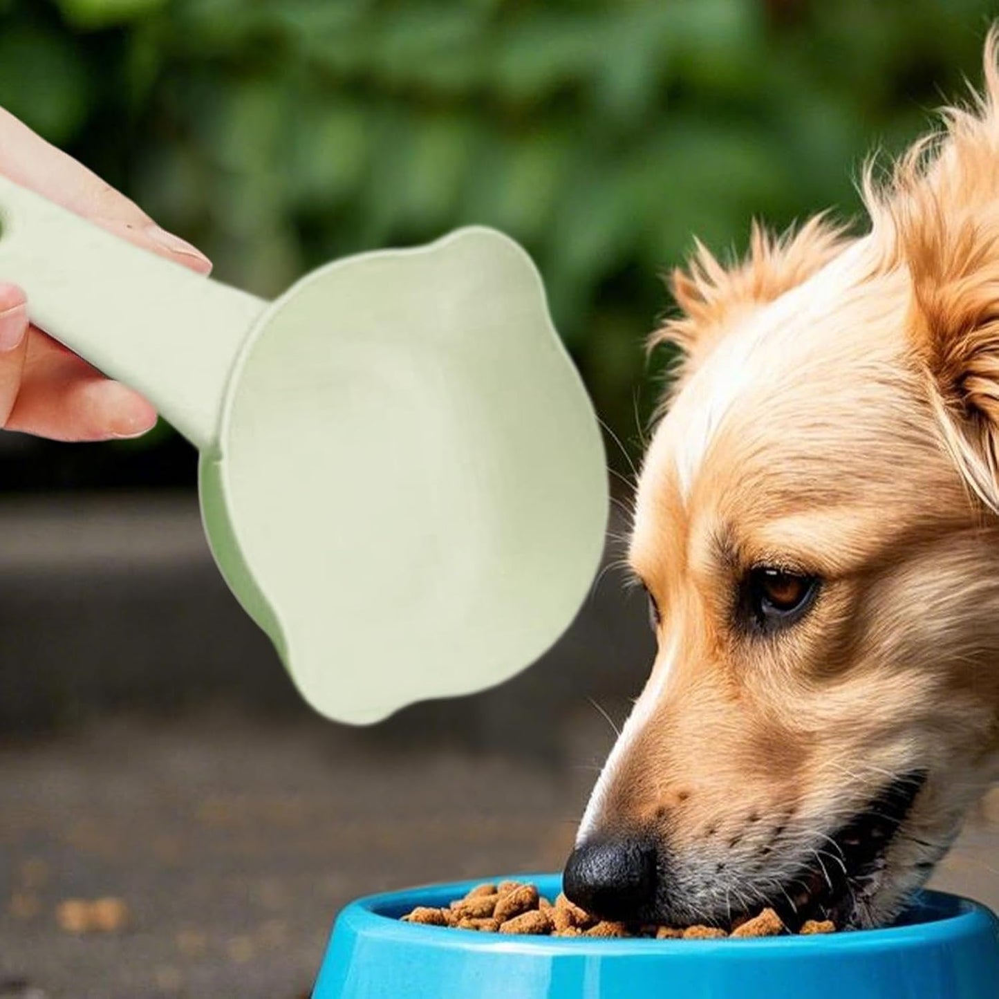 Qkbuza Pet Food Scoop, Adjustable Cute Anti-Spill 1 Cup Scoop, Measuring Cups, Cat Feeding & Watering Supplies For Wet, Grain, Cooking, Kitchen