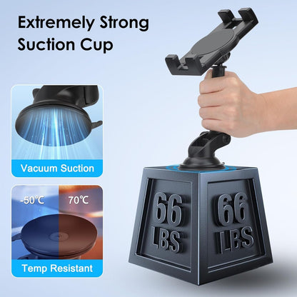 Linkstyle Car Tablet Holder, Windshield with Powerful Suction Cup, Compatible with Tablet Phone iPad 5.5-11.0 Inch