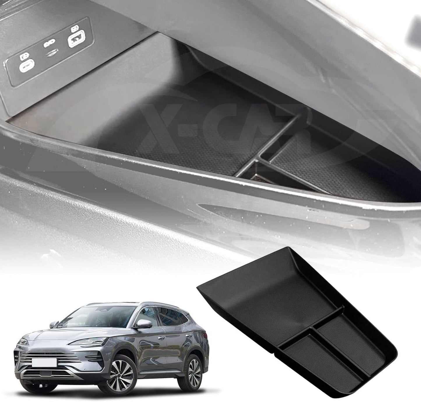 X-CAR Centre Console Organizer Tray for BYD Sealion 6 SEALION6 2024-2025 Storage Box Car Interior Accessories