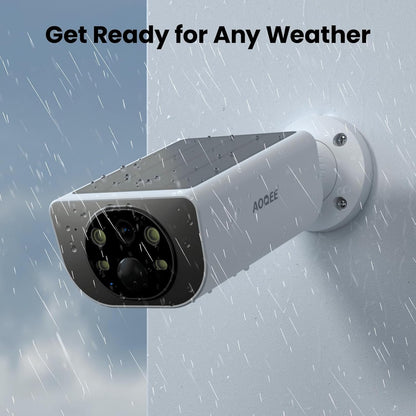 Cameras for Home Security-2K Wireless Security Camera Outdoor with AI Motion Detection & Siren, Non-Stop Solar Powered Charging, Color Night Vision, SD/Cloud Storage, Waterproof, S1 4P