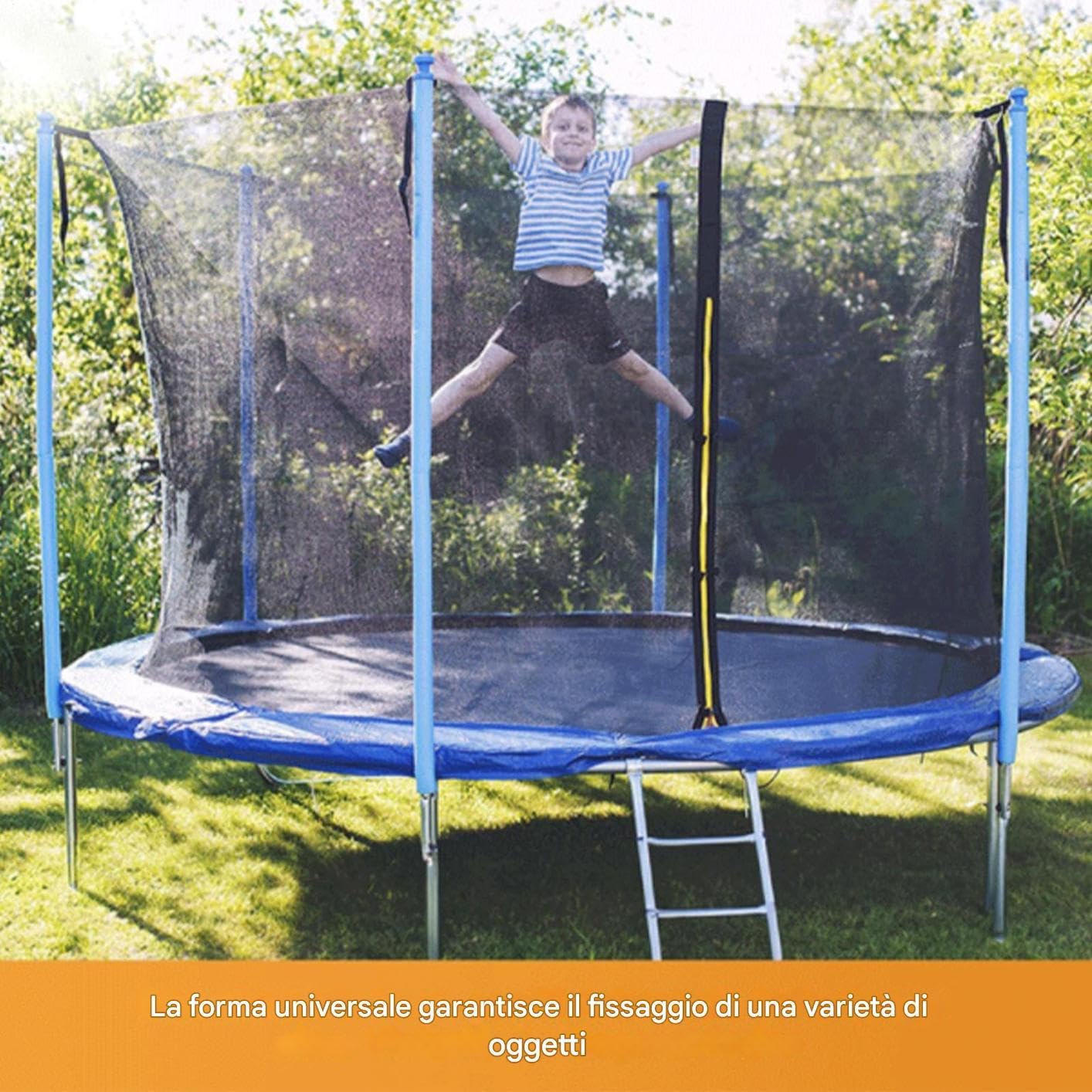 Trampoline Stakes, Metal Ground Anchors, Set of 4 Fixing Anchors for Swing and Winter Foil, Durable Outdoor Equipment Anchoring Tool for Stability and Safety