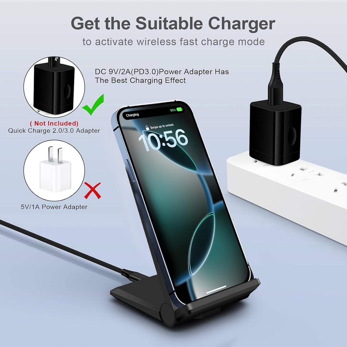 Wireless Charger for iPhone Galaxy Pixel Wireless Charging Stand for iPhone 16 15 14 13 12 11 Series,Samsung Galaxy S24 S23 S21 S20 Ultra Plus Note 20 Galaxy Buds 3 Pro,Pixel 9 8 7 Pro Pixel Buds