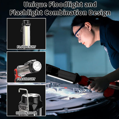 Taingwei 2000LM LED Work Light for Milwaukee m18 18v Lithium Battery, 25W Flashlight for Camping, Car Repairing, Emergency and Job Site Lighting