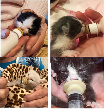 Newborn Pet bottle, Pet Feeding bottle that can replace the Original Pacifier, pet pill tablet feeder, suitable for newborn puppies, kittens, rabbits, squirrels and other small animals, suitable for newborn smaller mammals