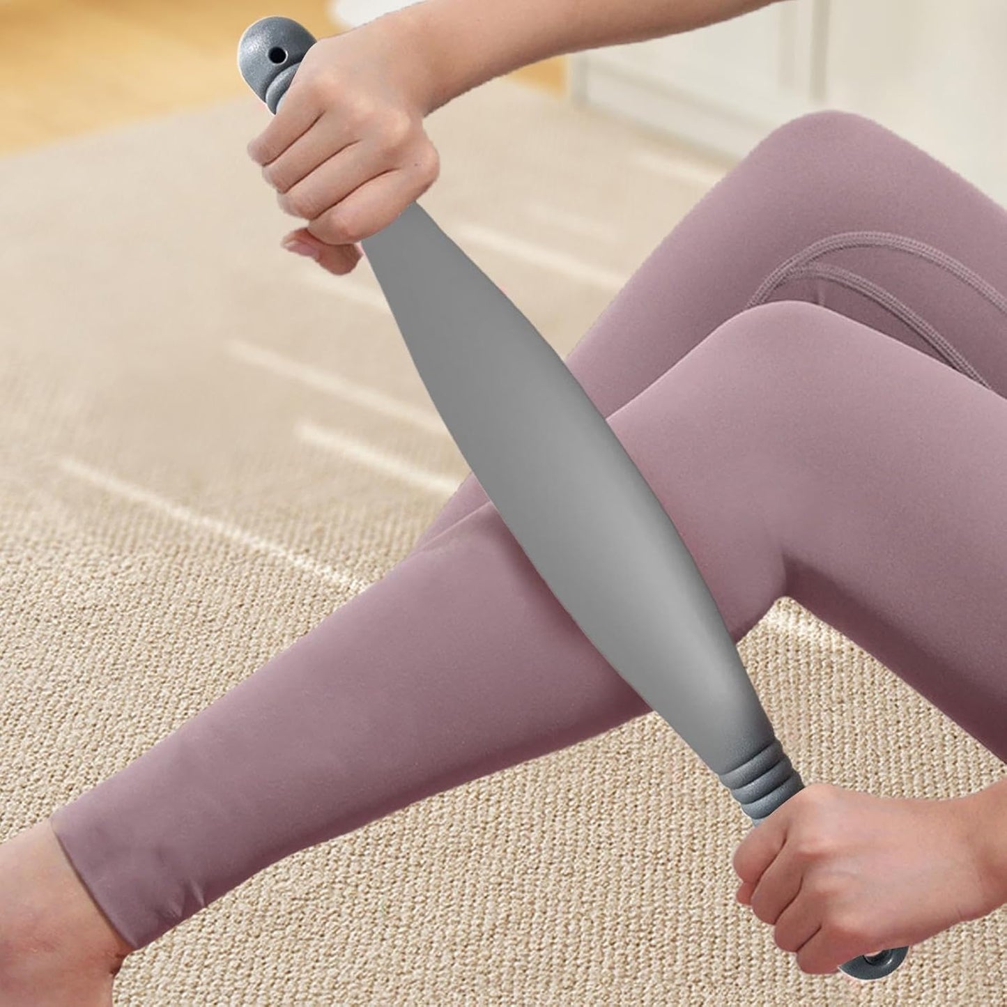 Furtryvl Handheld Massager Roller - Steel Ball Massage Roller | 360 Degree Rolling Ball Massage Tool for Abdomen, Shoulder, Back, Calves, and Thigh
