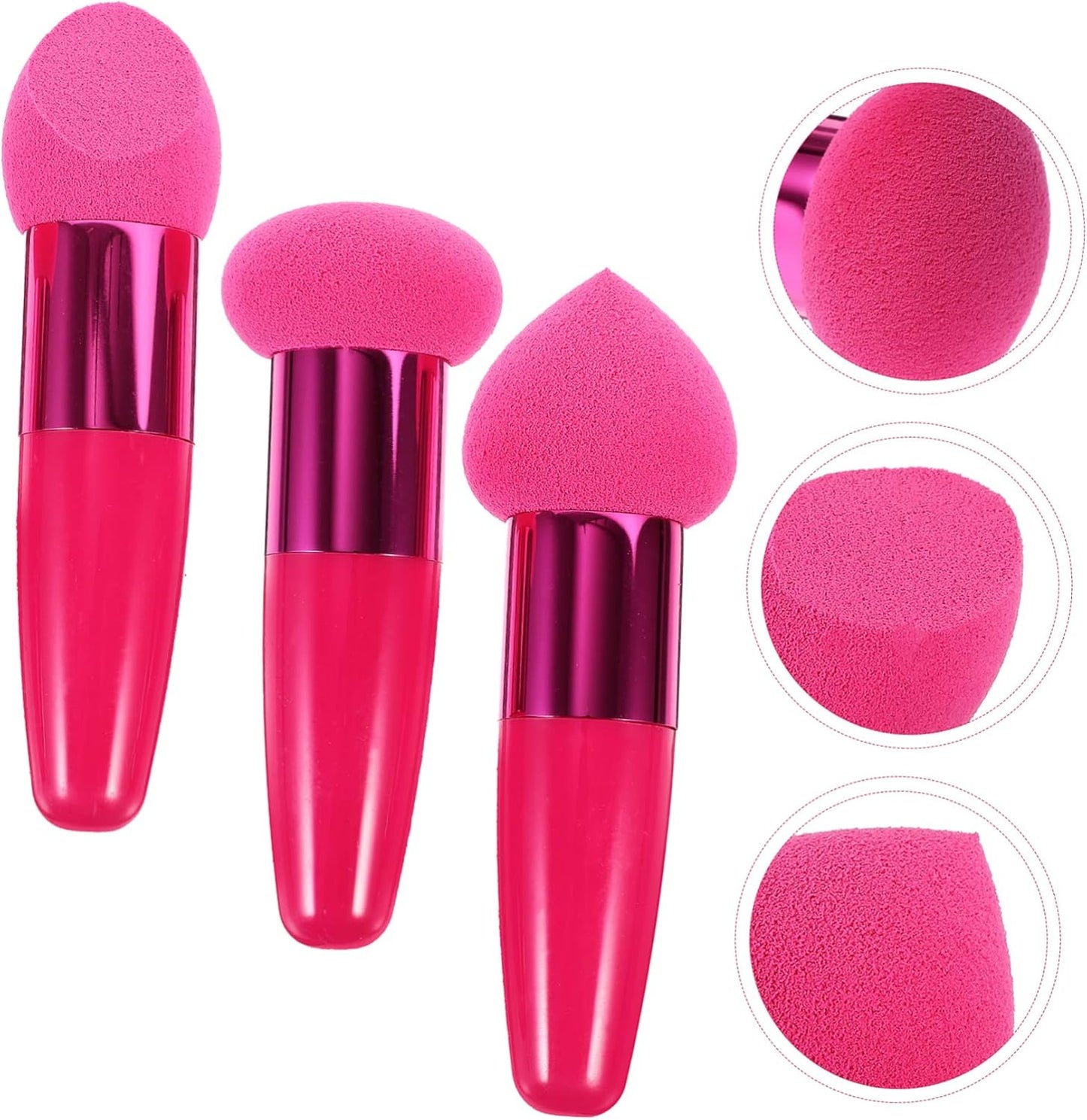 NULYLU Spugne Per Trucco Set Di 3 Pezzi Di Spugne Per Fondotinta Spugnette Per Make Up Accessori Per Trucco Femminile