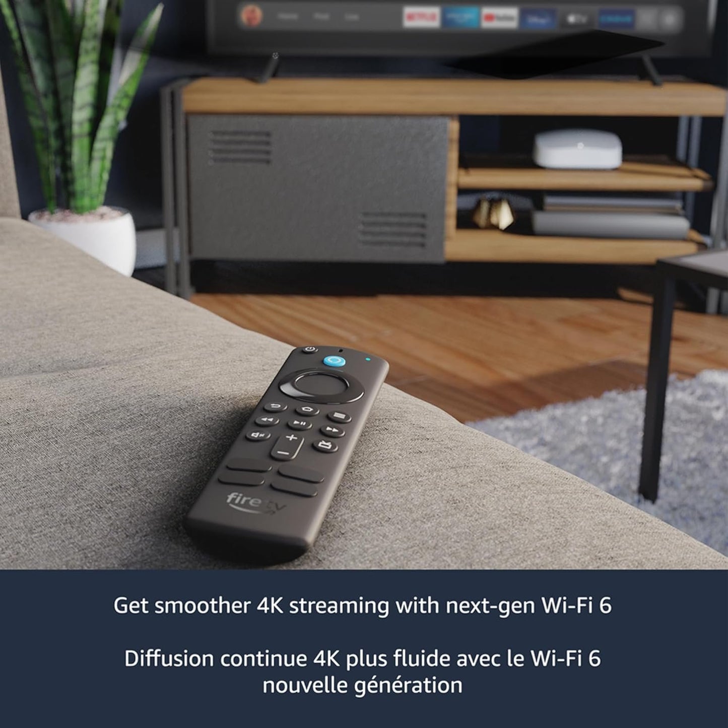 Amazon Fire TV Stick 4K Max streaming device, Wi-Fi 6, Alexa Voice Remote (includes TV controls)