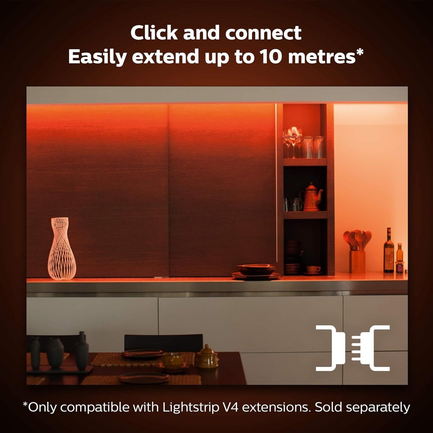 Philips Hue LightStrip Plus Dimmable LED Smart Light - Two Metre Base Kit (Compatible with Bluetooth)