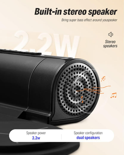 Donner Electronic Battery, 7 Pad Electric Roll-Up Battery, Silent Battery Built-in Speaker for Children/Beginners, 40 Drum Lessons Included (DED-20)