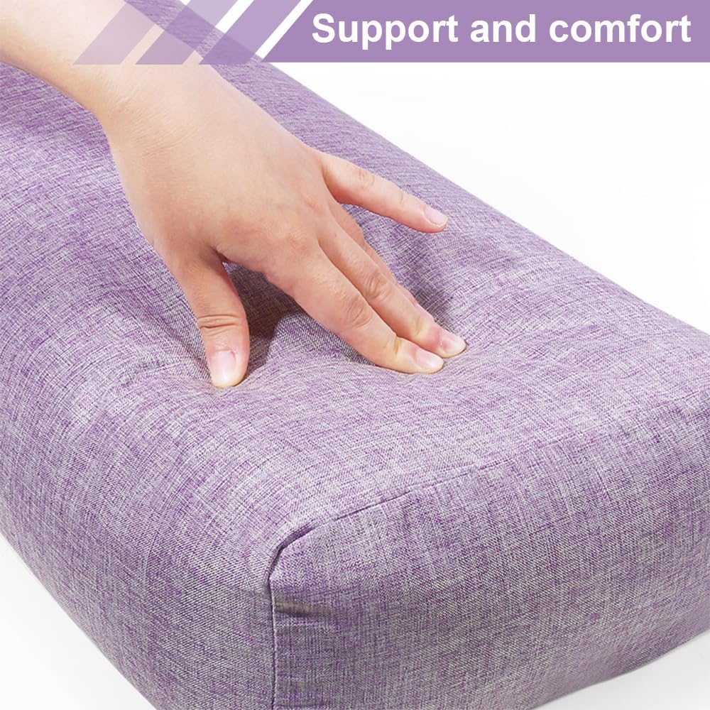 MTSDM Yoga Bolster Pillow, Versatile Rectangular Yoga Support Pillow Premium Meditation Cushion, Versatile Yoga Support Pillow, Yoga Pillow Cushion Waist Pillow Professional Auxiliary Tool