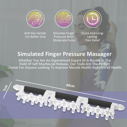 Fascia Massage Tool for Anti-Cellulite & Skin Soothing, Manual Trigger Point Massager for Deep Tissue Recovery （Large-Black ）