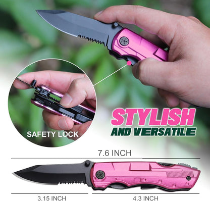 Gifts for Women Wife Mom Girlfriend - Mothers Day Gifts, Stocking Stuffes for Women - Birthday Gift for Woman, Sister, Her, Mothers Day Christmas Womens Gift - Pink Multitool