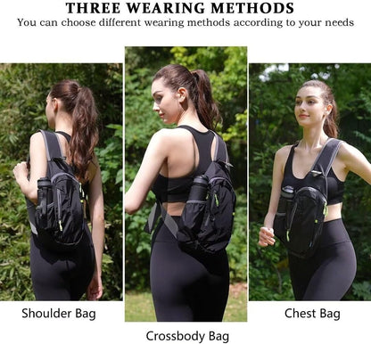 TITECOUGO Small Sling Bag Lightweight Crossbody Backpack for Men Women Shoulder Bag for Outdoor Sports