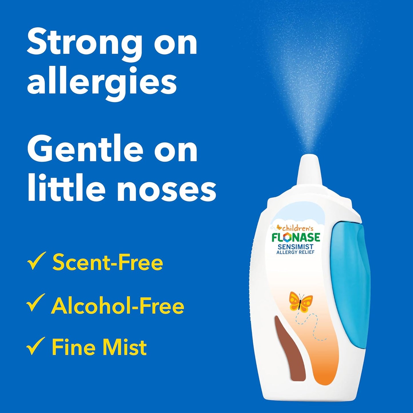 Flonase Sensimist Allergy Relief Nasal Spray for Adults and Kids - 120 Sprays Total (2 Bottles of 60 Sprays Each)