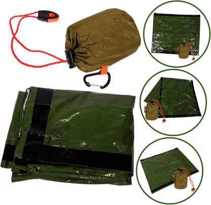 BESPORTBLE 1 Set Warm Blanket Tent Sleep Sack Survival Backpack Hiking Supplies Emergency Bag Outdoor Camping Supply Camping Gear Emergency Supplies Aluminum Film