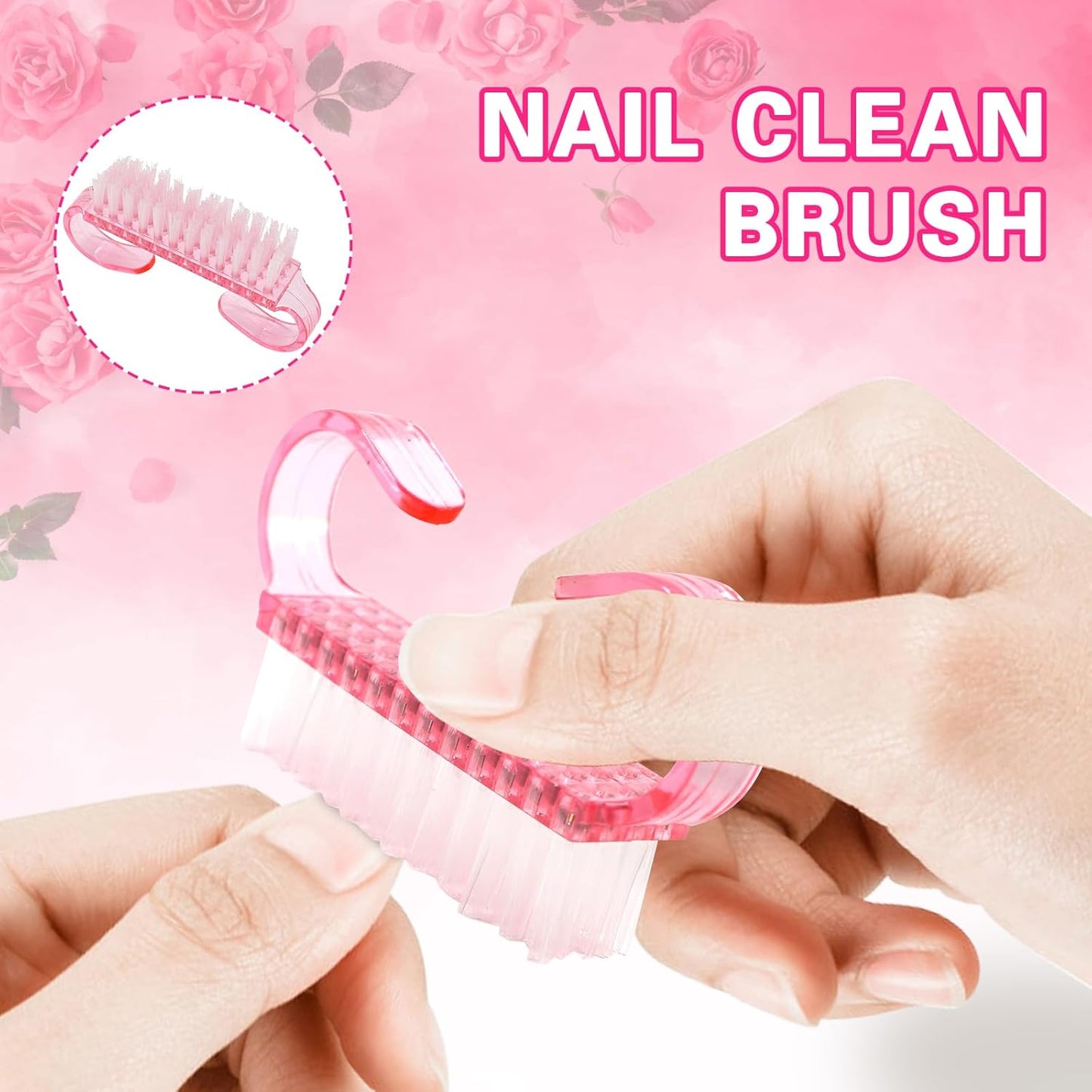 YBVABE Nail Polish Remover Kit - Complete Nail Care Solution for Fingernails & Toenails - Includes Professional Nail Clips - Nail Cotton Pads - Nail File Grits 100/180 - Cuticle Pusher & Nail Brush