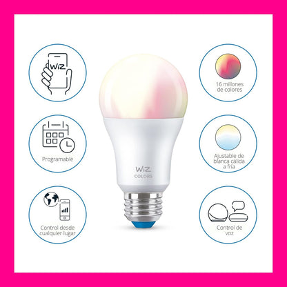 WiZ WiFi Controllable Warm to Cold Light A19 Bulb - Compatible with Alexa
