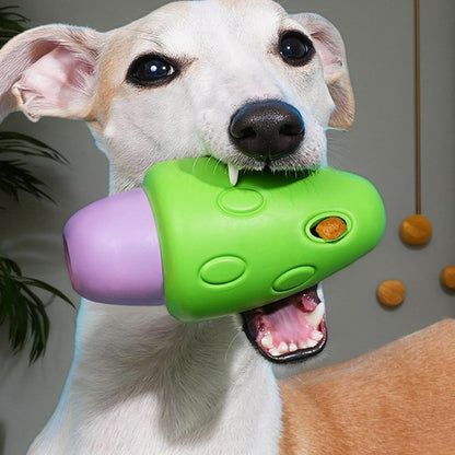 Automatic Interactive Dog Toy, Smart Refillable Chew Game, 2.56x4.88 Inches, Mental Stimulation Toy for Boredom Relief, Training, Fun Play, Eating Slow Feeder, Pet Entertainment