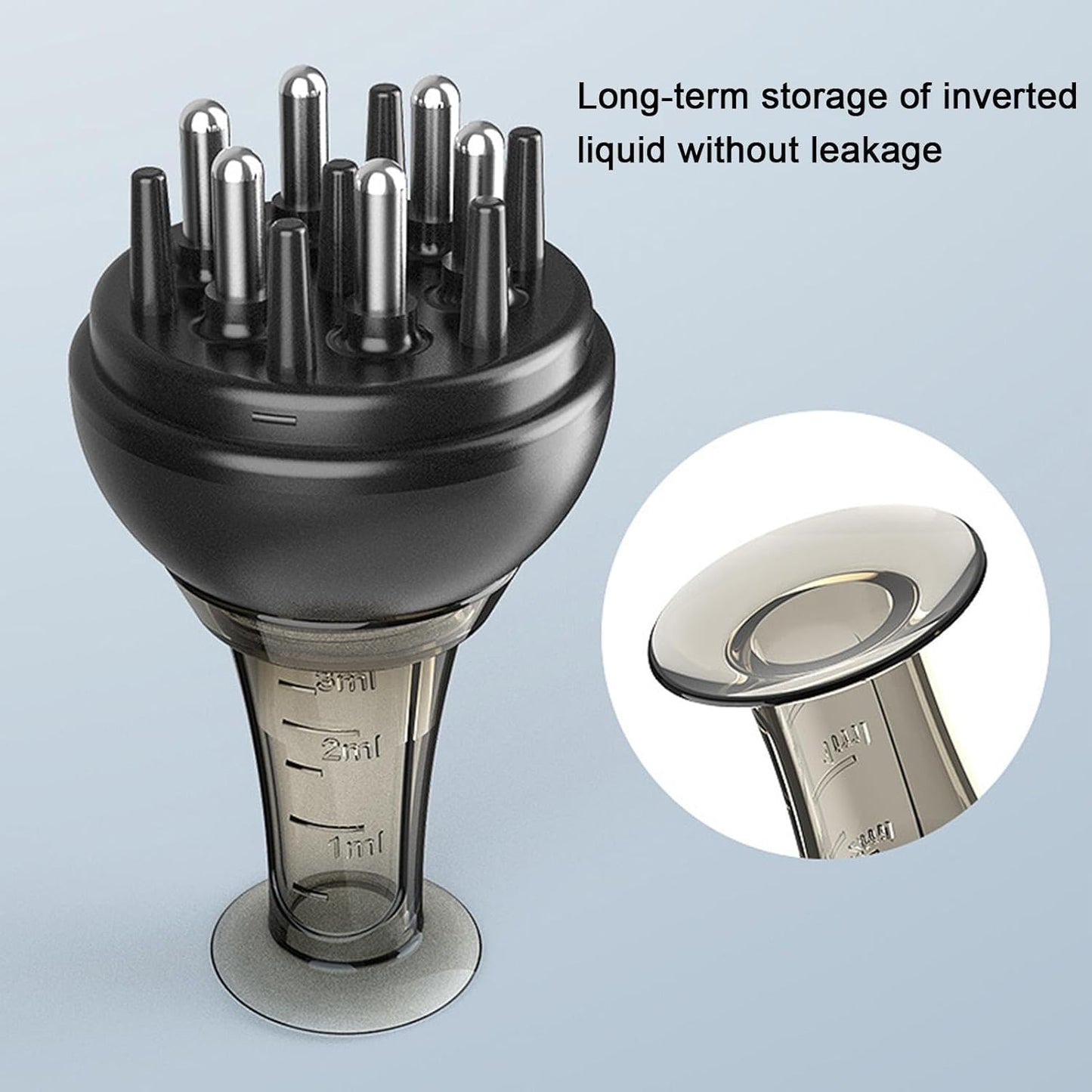Scalp Applicator Comb - Minoxidill Applicator, Rollerball Oil Comb | Anti Leak Scalp Massager Hair Growth Oiling Applicator, Hair serumm Massage minii Scalp Applicator Comb for Head Care Hair Root