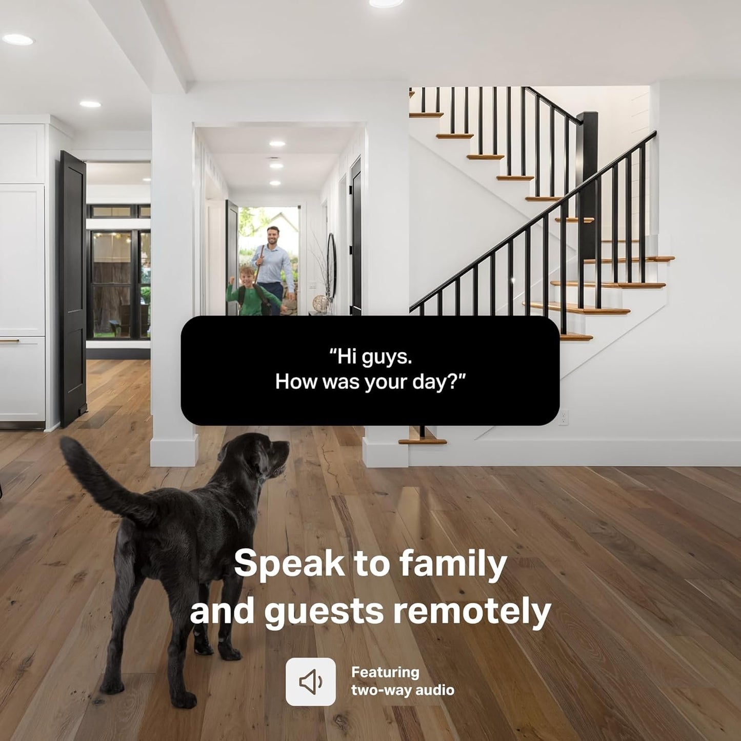CHAMBERLAIN myQ Smart Indoor Security Camera – 1080p HD Video, Night Vision, Motion Detection, Wi-Fi, Two-Way Audio, Smartphone Control