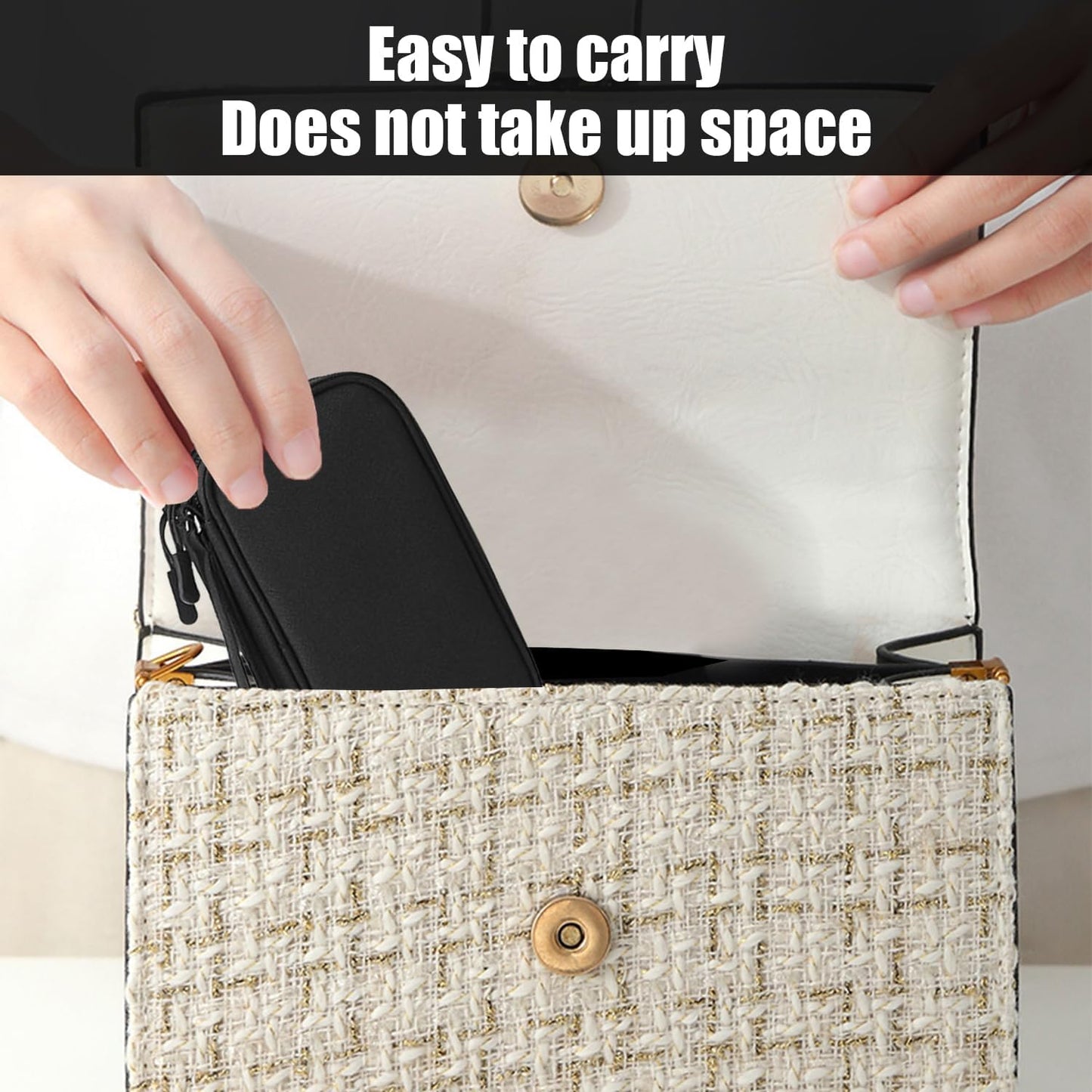 2pcs Digital Accessories Case, Double and Single Layer Waterproof Travel Bag Electronics Accessories Travel Accessories Case G