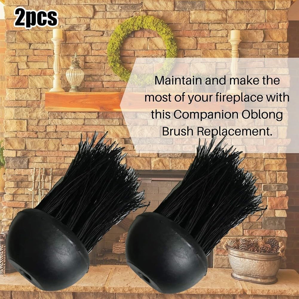 Hearth Cleaning Essentials - Set di 2 testine di ricambio rotonde