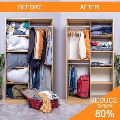 15 Pack Vacuum Storage Bags with Electric Pump (3 Jumbo, 3 Large, 3 Medium, 3 Small, 3 Roll Up), Space Saver Sealer Compression Bags for Blankets, Comforters, Pillows, Clothes Storage