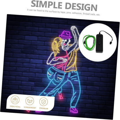 iplusmile 3pcs Neon Car Led Lights Soft Glow Car Interior DIY Ambience Lighting Safe for Boys and Girls