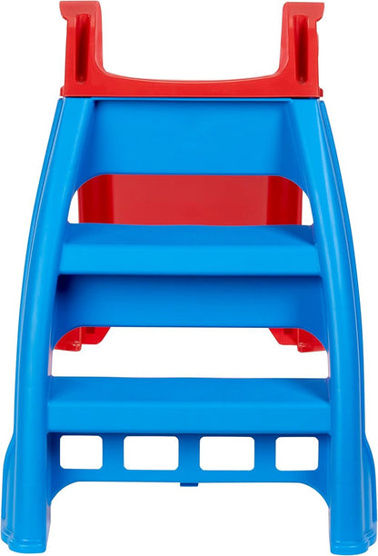 Little Tikes First Slide Toddler Slide, Easy Set Up Playset for Indoor Outdoor Backyard, Easy to Store, Safe Toy for Toddler, Slip And Slide For Kids (Red/Blue), 39.00 inch L x 18.00 inch W x 23.00' inch H