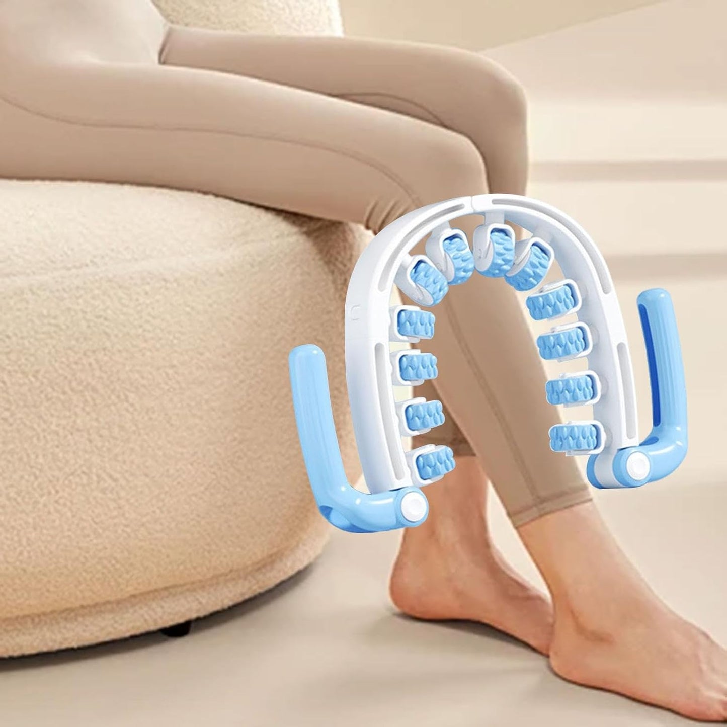 Generic Attrezzo elastico per massaggio gambe per ufficio, blu