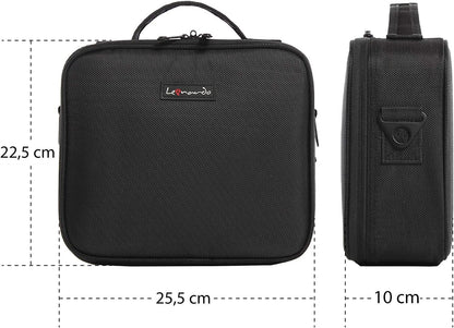 Leonardo LEO50819 Makeup Case Small Professional Makeup Bag for Travel Cosmetics for Make-up Artist Small without Mirror