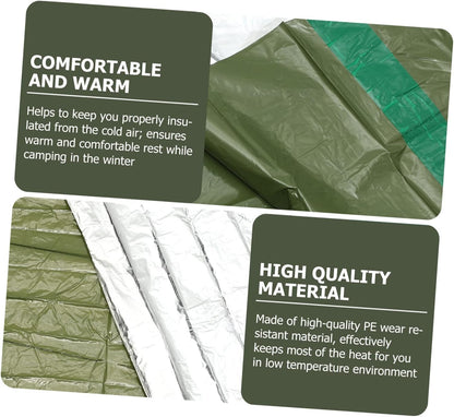 SUPVOX Emergency Tent Cooling Tarp Sack Heated Blanket Bags Emergency Equipment Thermal Liner Camping Bum Tents Pe Tear-Resistant Material Orange