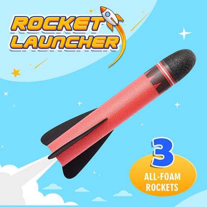 Toys for Boys Age 3-12, Notique Rocket Toy Fun Toys for 3-12 Year Old Boys Rocket Set Kids for 3-12 Year Old Girls Outdoor Toys Rocket Kit Birthday Gifts for Girls Age 3-12 Boys Toys Red