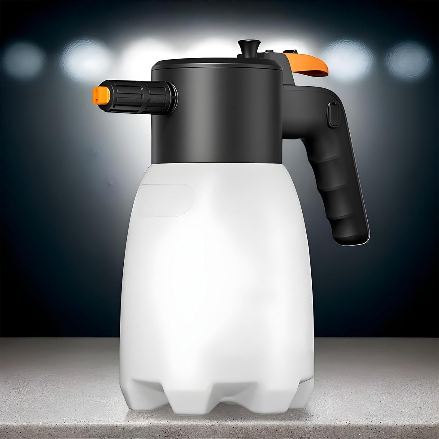 Electric Foam Sprayer, Car Detailing Tool, 4.92 x 9.65 x 4.88 inches, Cleaning Equipment, 1.8L Water Tank, Rechargeable Nozzle, 5 V Charging Port, Compact Size, for Maintenance Solution