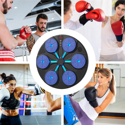 Music Boxing Machine, Smart Boxing Exercise Equipment, Punching Training Device for Home, Studio and Gym Use, Interactive Indoor Workout Gear for Fitness and Fun